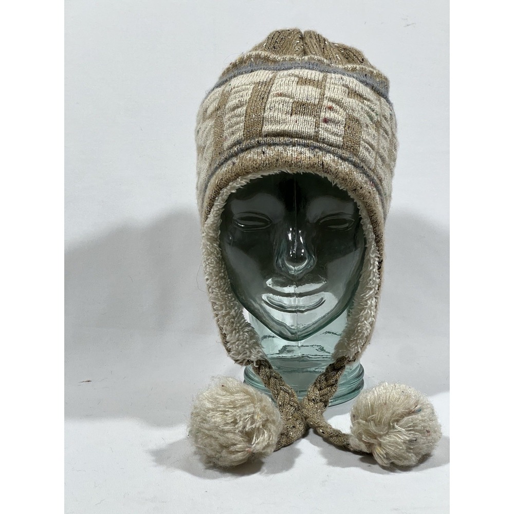 Robin Ruth Trapper Hat Womens One Size Pom Ear Flap Cottagecore Cozy Winter